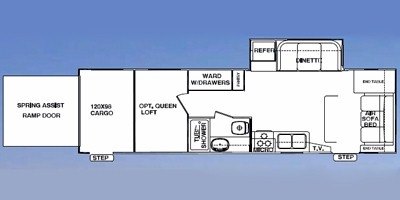 2008 Forest River XLR 29 XS floorplan