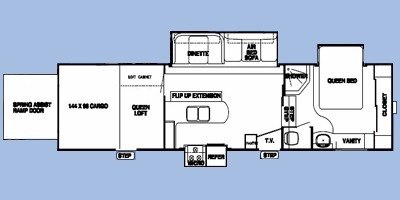 2008 Forest River XLR 38X12 floorplan