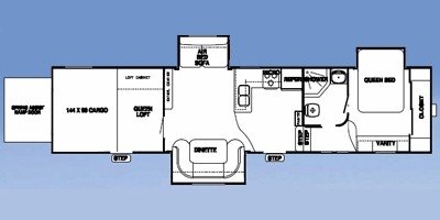 2008 Forest River XLR 39X12 floorplan