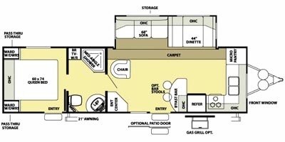 2008 Forest River Salem LA 292FKSS floorplan