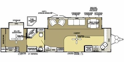 2008 Forest River Salem PT 392FKDS floorplan