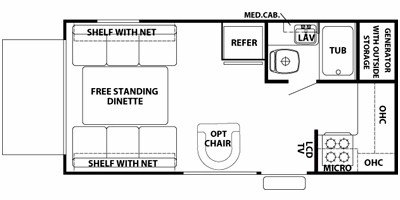 2008 Forest River Cherokee Wolf Pack 17DFWP floorplan