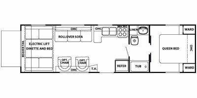 2008 Forest River Cherokee Wolf Pack 30WP floorplan