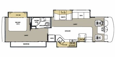 2008 Forest River Georgetown 357TS floorplan