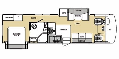 2008 Forest River Georgetown SE 315DS floorplan