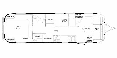 2009 Airstream Classic Limited 30 floorplan