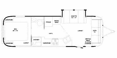 2009 Airstream Classic Limited 30SO floorplan