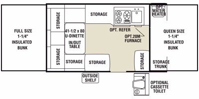 2009 Coachmen Clipper Sport 107 ST floorplan