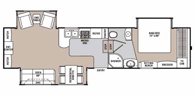 2009 Coachmen Wyoming 335 RETS floorplan