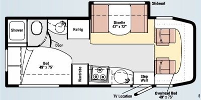 2009 Winnebago View 24J floorplan