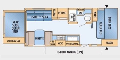 2009 Jayco Jay Feather EXP 254 floorplan