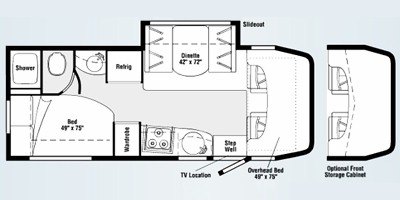 2009 Itasca Navion 24J floorplan