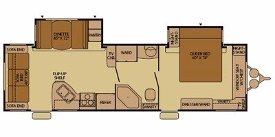 2009 Fleetwood Terry® 280RLDS floorplan