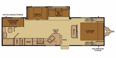 2009 Fleetwood Terry® 280FQS floorplan