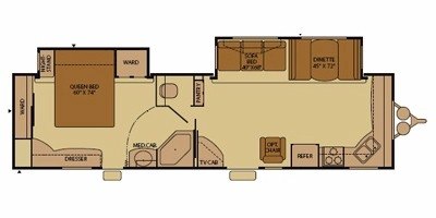 2009 Fleetwood Terry® 330FKDS floorplan