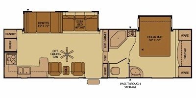 2009 Fleetwood Terry® 285RKDS floorplan