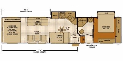 2009 Fleetwood GearBox® 375SA2G floorplan