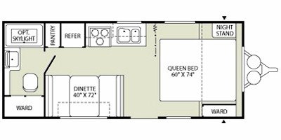 2009 Fleetwood Pegasus 210FQ floorplan