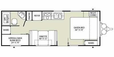 2009 Fleetwood Pegasus 240BH floorplan