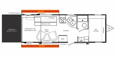 2009 Keystone Energy 230FS floorplan