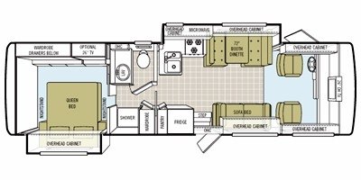 2009 Tiffin Motorhomes Allegro 30 DA floorplan