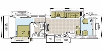 2009 Tiffin Motorhomes Allegro Bay 37 QDB floorplan