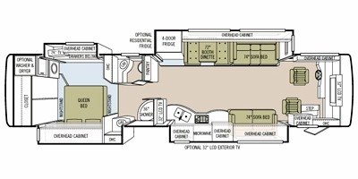 2009 Tiffin Motorhomes Allegro Bus 40 QXP floorplan