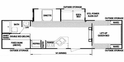 2009 Skyline Layton 282 West Coast floorplan