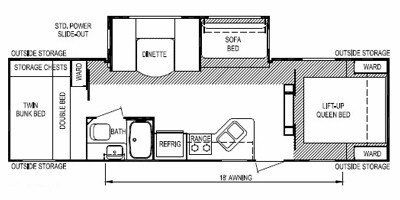 2009 Skyline Layton 295 floorplan