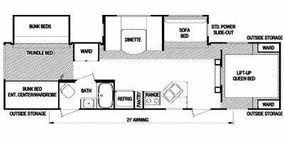 2009 Skyline Weekender XL 311 floorplan