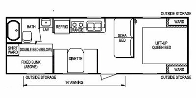 2009 Skyline Layton Joey 263 floorplan