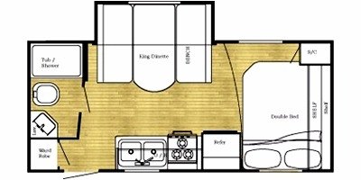 2009 Gulf Stream Ameri-Lite 19KD floorplan