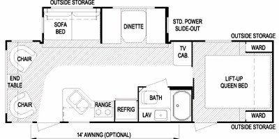 2009 Skyline Layton 262 West Coast floorplan