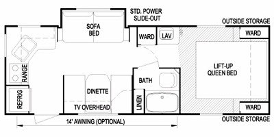 2009 Skyline Layton 264 West Coast floorplan