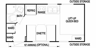 2009 Skyline Layton Joey 172 South Central floorplan