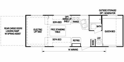 2009 Skyline Layton Way-Lite Ramp Trailer 240 floorplan