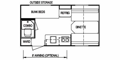 2009 Skyline Layton Ultra-Lite 160 West Coast floorplan