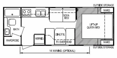 2009 Skyline Layton 208 floorplan