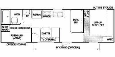 2009 Skyline Layton 247 floorplan