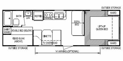 2009 Skyline Layton 266 floorplan