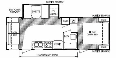 2009 Skyline Layton 272 floorplan