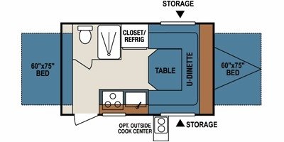 2009 KZ Coyote 16C floorplan