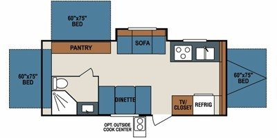 2009 KZ Coyote 23CFK floorplan