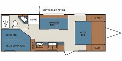 2009 KZ Coyote Lite CL230 floorplan