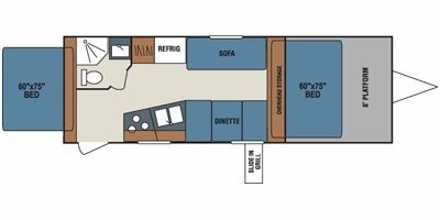 2009 KZ Coyote Rock Climber CRC201 floorplan