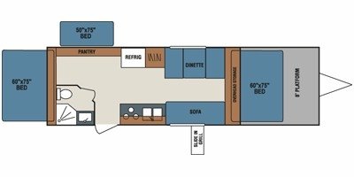 2009 KZ Coyote Rock Climber CRC220 floorplan