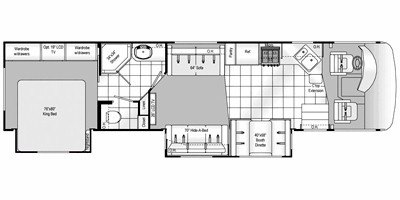 2009 Damon Motor Coach Daybreak 3575 floorplan