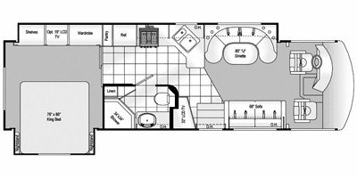 2009 Damon Motor Coach Daybreak 3370 floorplan