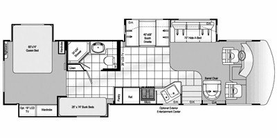 2009 Damon Motor Coach Daybreak 3576 floorplan