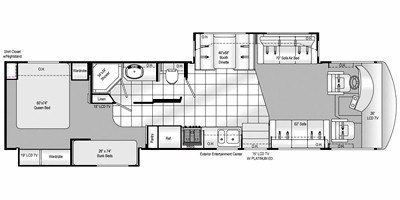 2009 Damon Motor Coach Challenger 376 floorplan